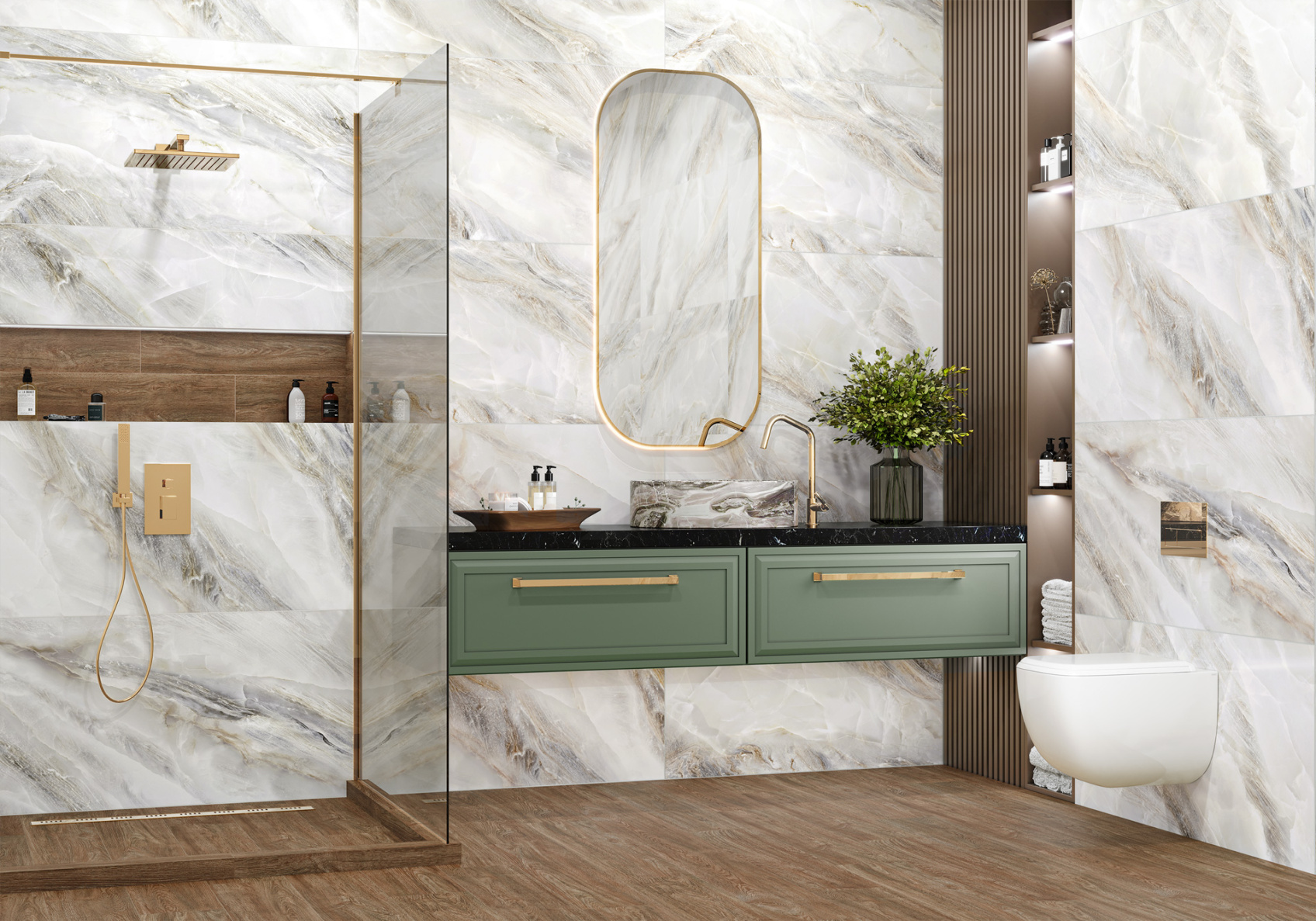 Керамический гранит New Trend Estelle Beige лаппатированный 60х120 D120227L