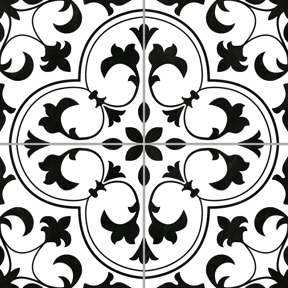 Керамический гранит Cersanit Sevilla SE4R053 пэчворк белый рельеф 42х42