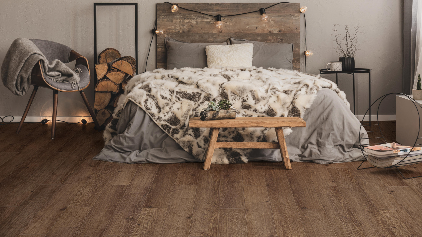 Ламинат Timber ЛАМБЕР 4V 832 Дуб Стронг 1 класс 1292х159х8