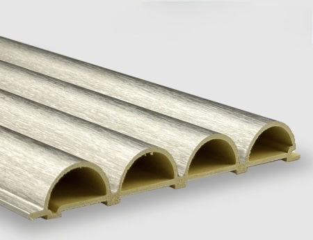 Бамбуковая панель Bonaparte рифленая Tube old metal 2800*183*24 (1шт=0,5124 кв.м.)