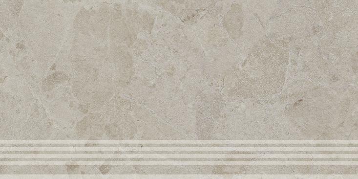 Керамическая ступень Kerama Marazzi Сплит бежевый светлый матовый обрезной 30x60x0,8