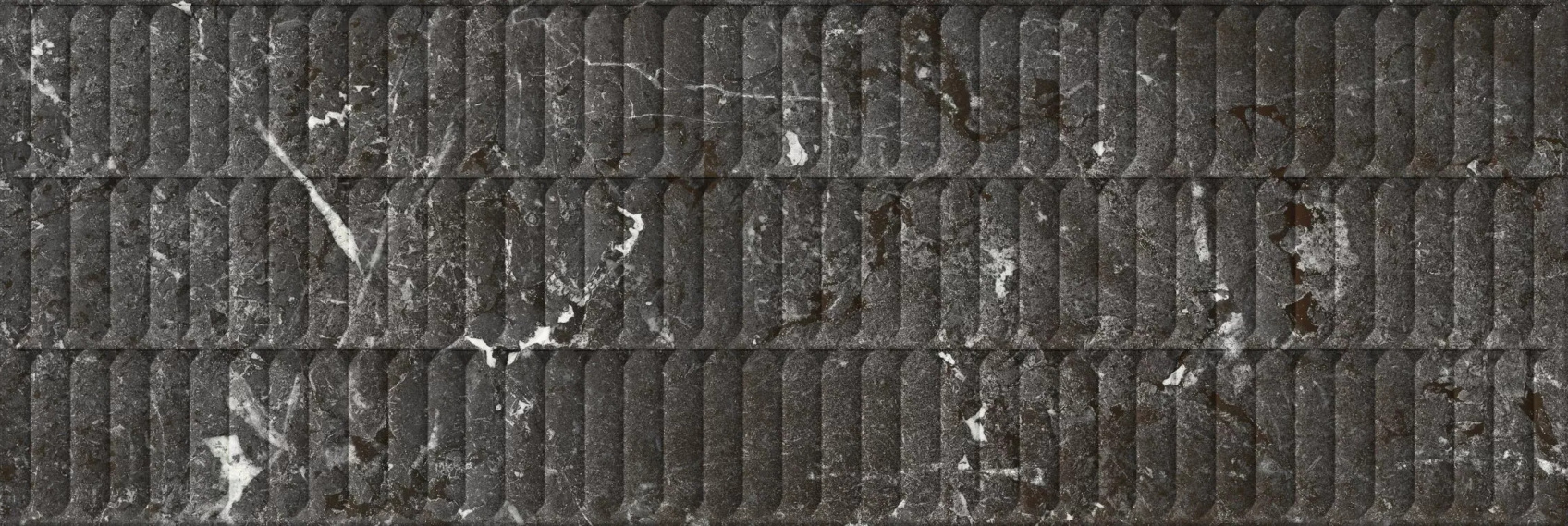 Керамическая плитка Kerama Marazzi Тубкаль черная глянцевая структура обрезная 30x89.5x1.05