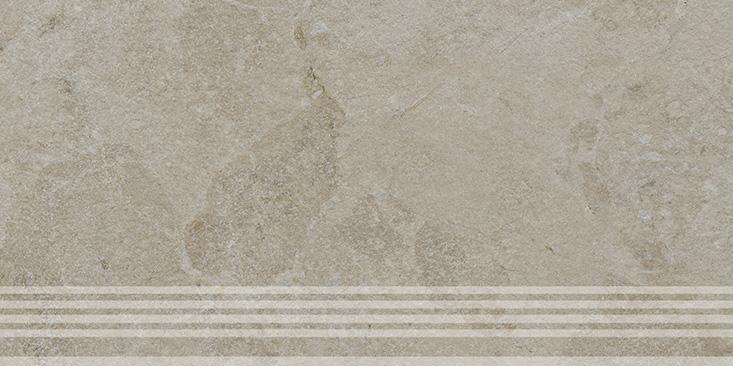 Керамическая ступень Kerama Marazzi Сплит бежевый матовый обрезной 30x60x0,8