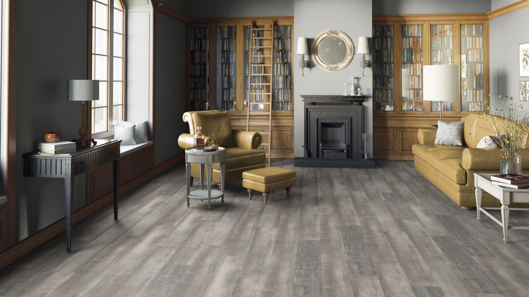 Плитка SPC Timber BLACKWOOD WILHELM 1220х200.8х3.85 4V (защитный слой 0,3 мм)