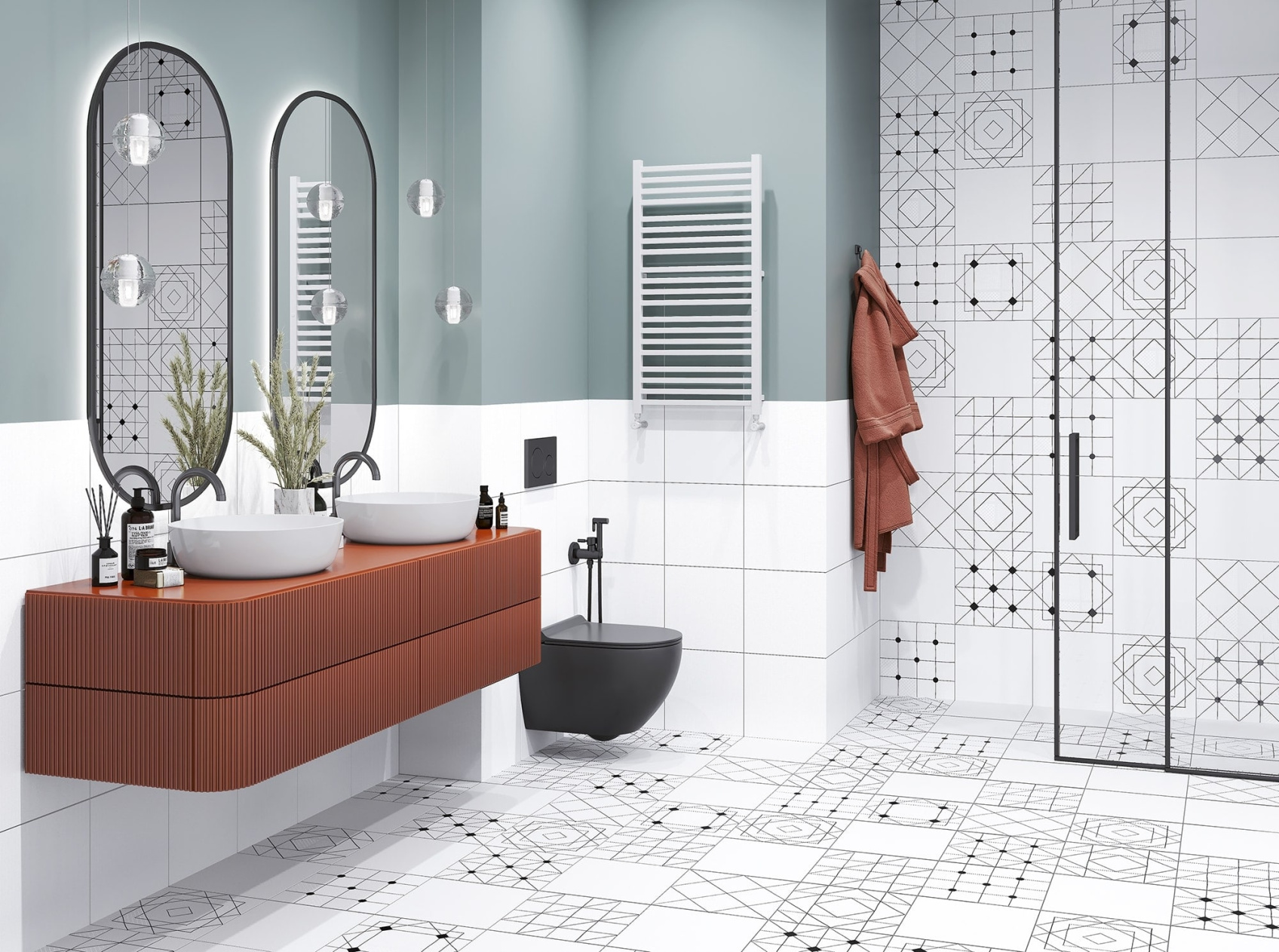 Керамический гранит Lasselsberger Ceramics декор Домино 6032-0432 30х30