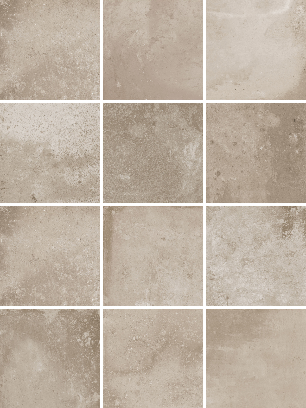 Керамический гранит Kerama Marazzi Спартель бежевый матовый 29.8х39.8 из 12 частей 9.8x9.8