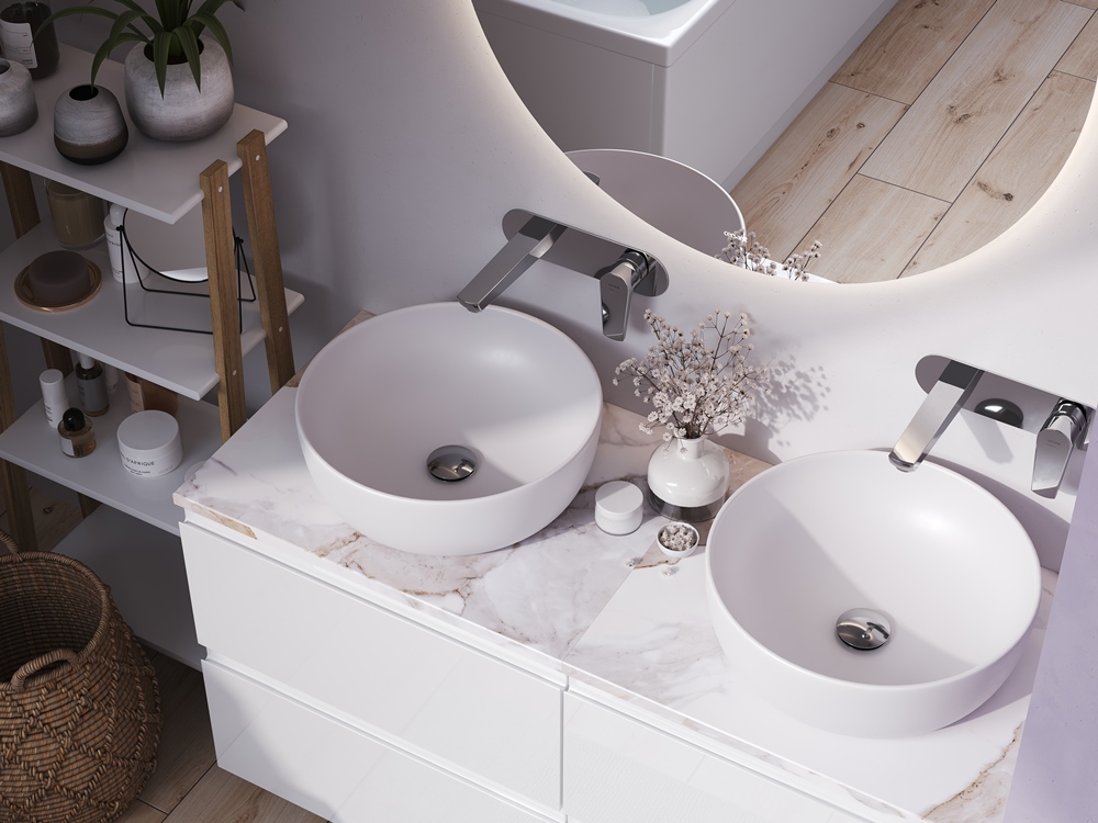 Зеркало ECLIPSE smart 100x100 в черной рамке