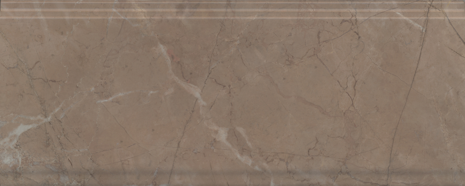 Керамический бордюр Kerama Marazzi Серенада BDA027R бежевый темный глянцевый обрезной 30x12 в Уфе — купить с доставкой | Nova