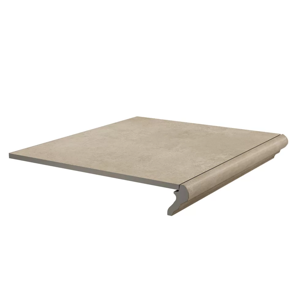 Керамическая ступень Kerama Marazzi Хадду фронтальная бежевая матовая 40.2x34