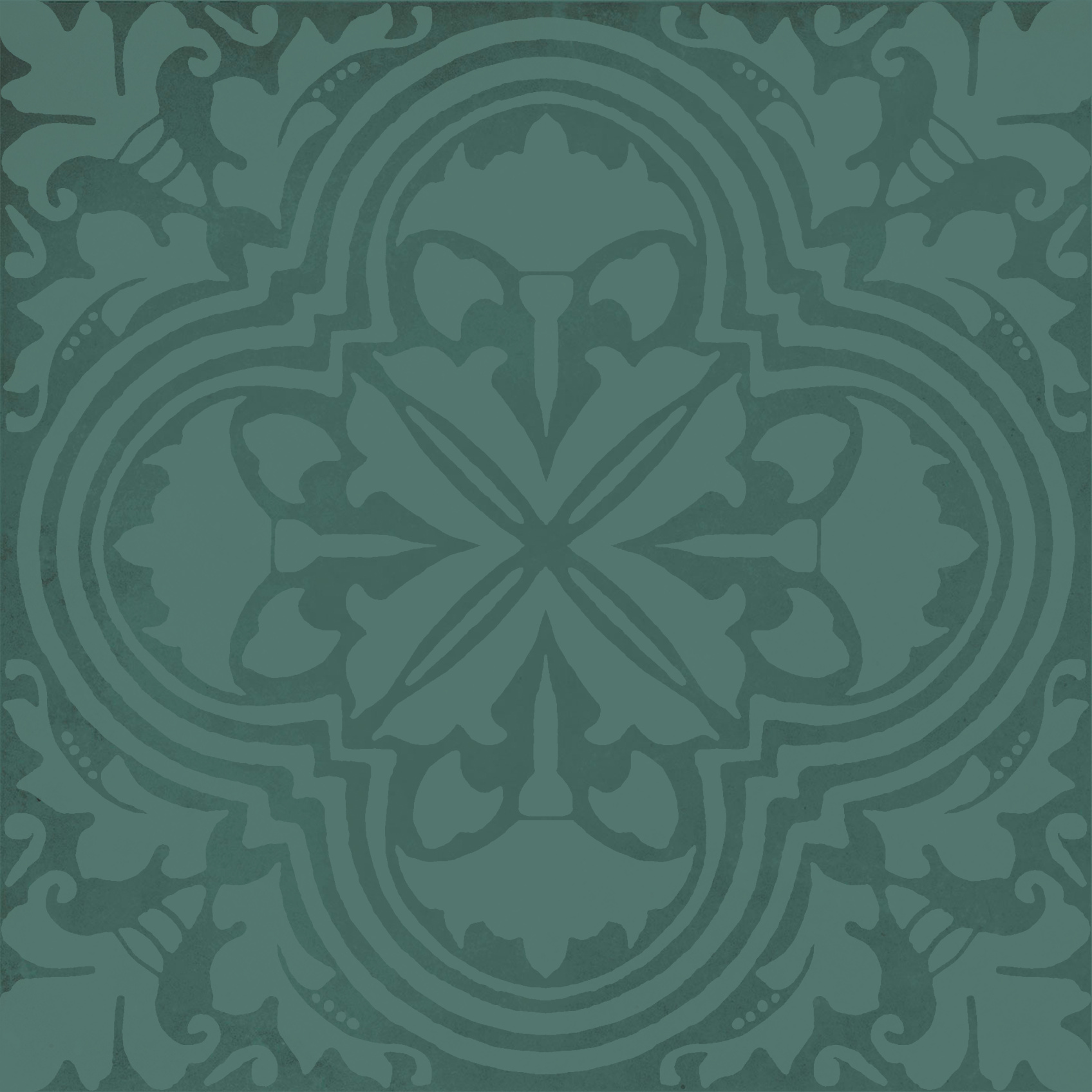 Керамический декор Kerama Marazzi Фес зеленый темный глянцевый 15x15