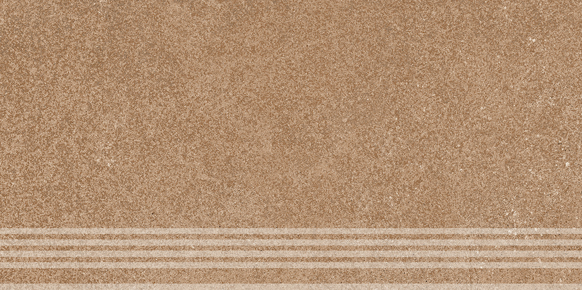 Керамическая ступень Kerama Marazzi Руссильон оранжевый светлый матовый обрезной 30x60x0,9