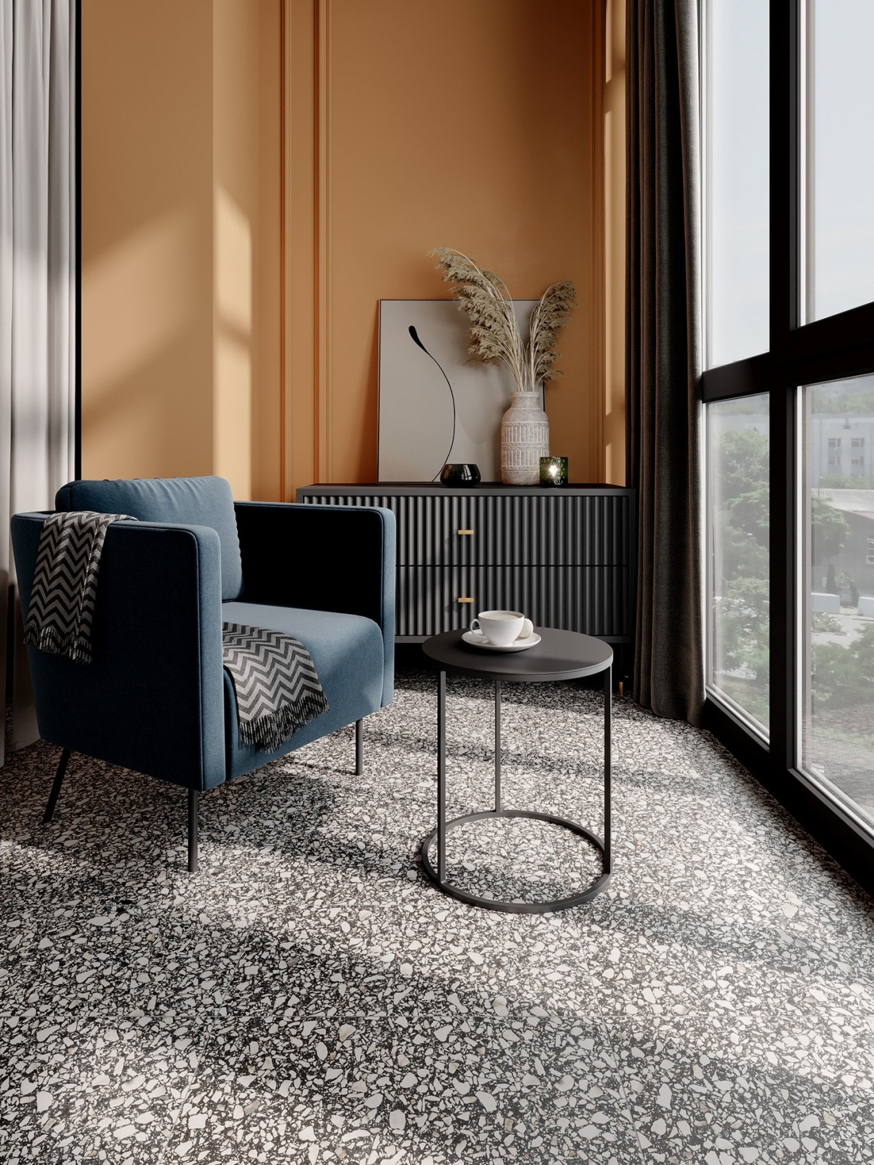 Керамический гранит Lasselsberger Ceramics Кэрролл 6260-0188 30х60 терраццо