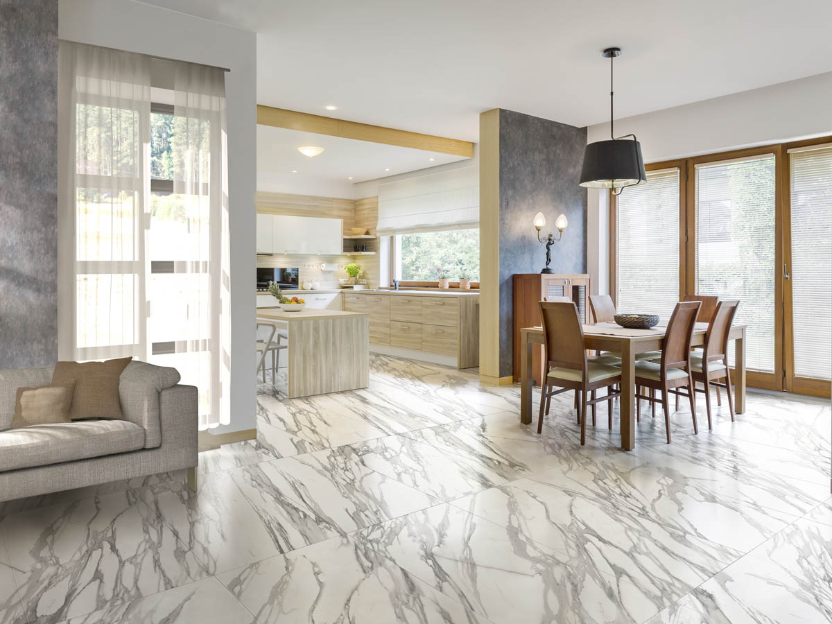 Керамический гранит Идальго Calacatta CF073 LLR лаппатированный шампань 600х1200