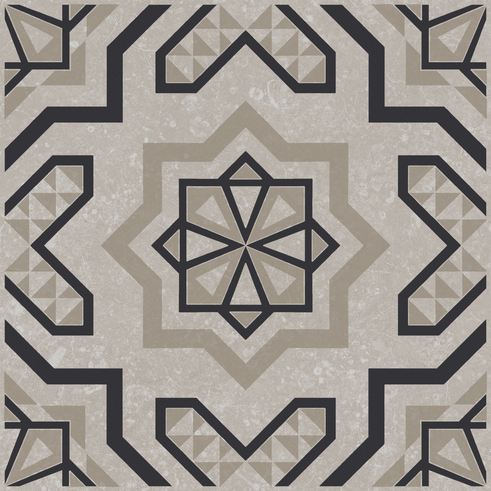 Керамический декор Kerama Marazzi Касабланка серый светлый матовый 20x20x0.8