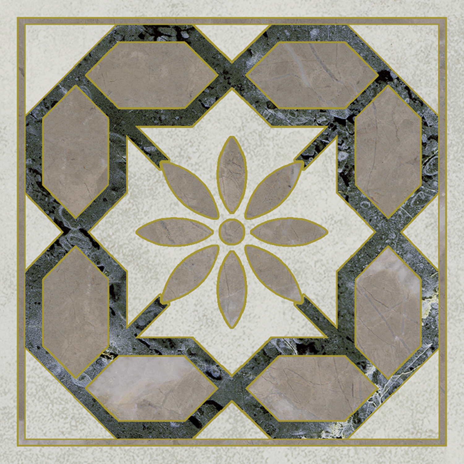 Керамическая вставка Kerama Marazzi Серенада OS\A283\SG606220RL 1 лаппатированный обрезной 7,2x7,2