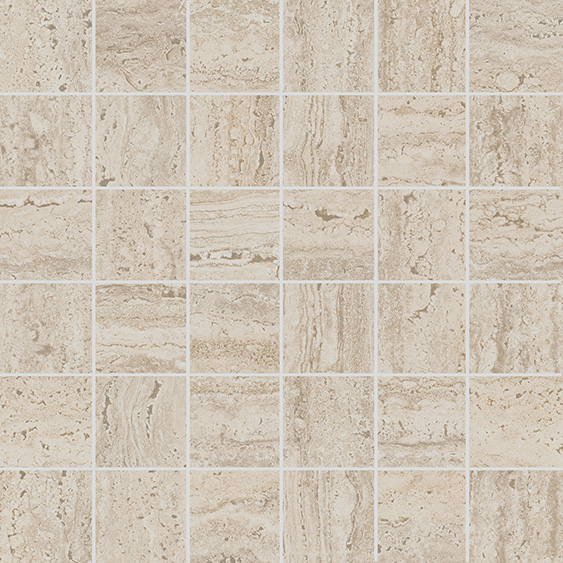 Керамическая мозаика Kerama Marazzi Про Травертин мозаичный бежевый светлый матовый обрезной 30x30x0,9