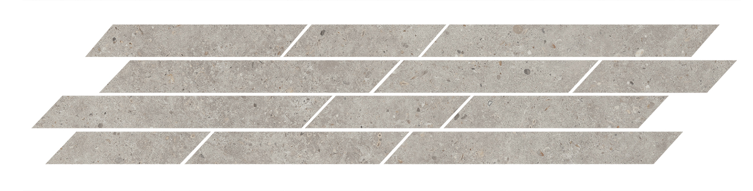 Керамический декор Kerama Marazzi Риккарди T036\SG6537 серый светлый матовый мозаичный 46,8x9,8