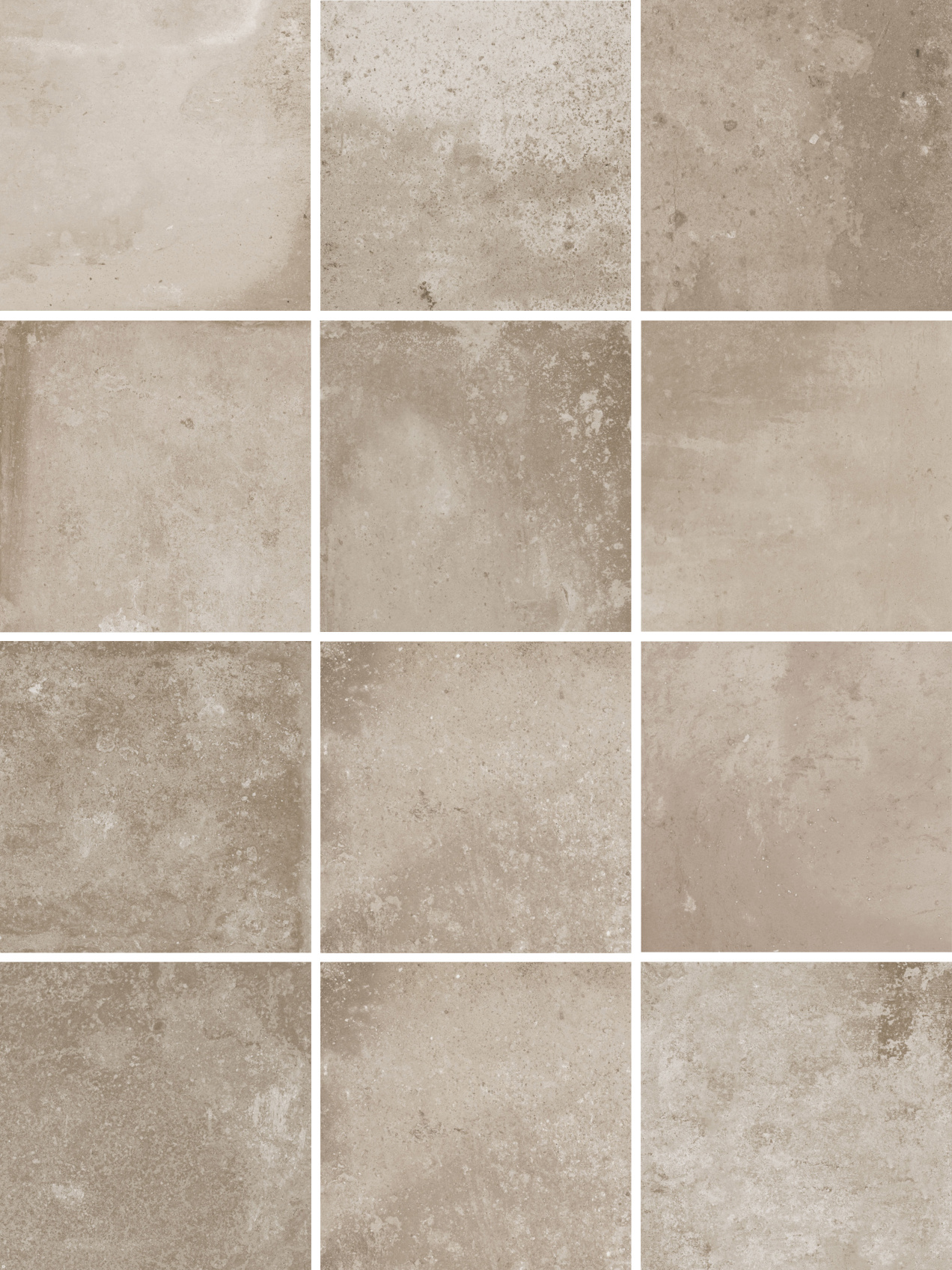 Керамический гранит Kerama Marazzi Спартель бежевый матовый 29.8х39.8 из 12 частей 9.8x9.8