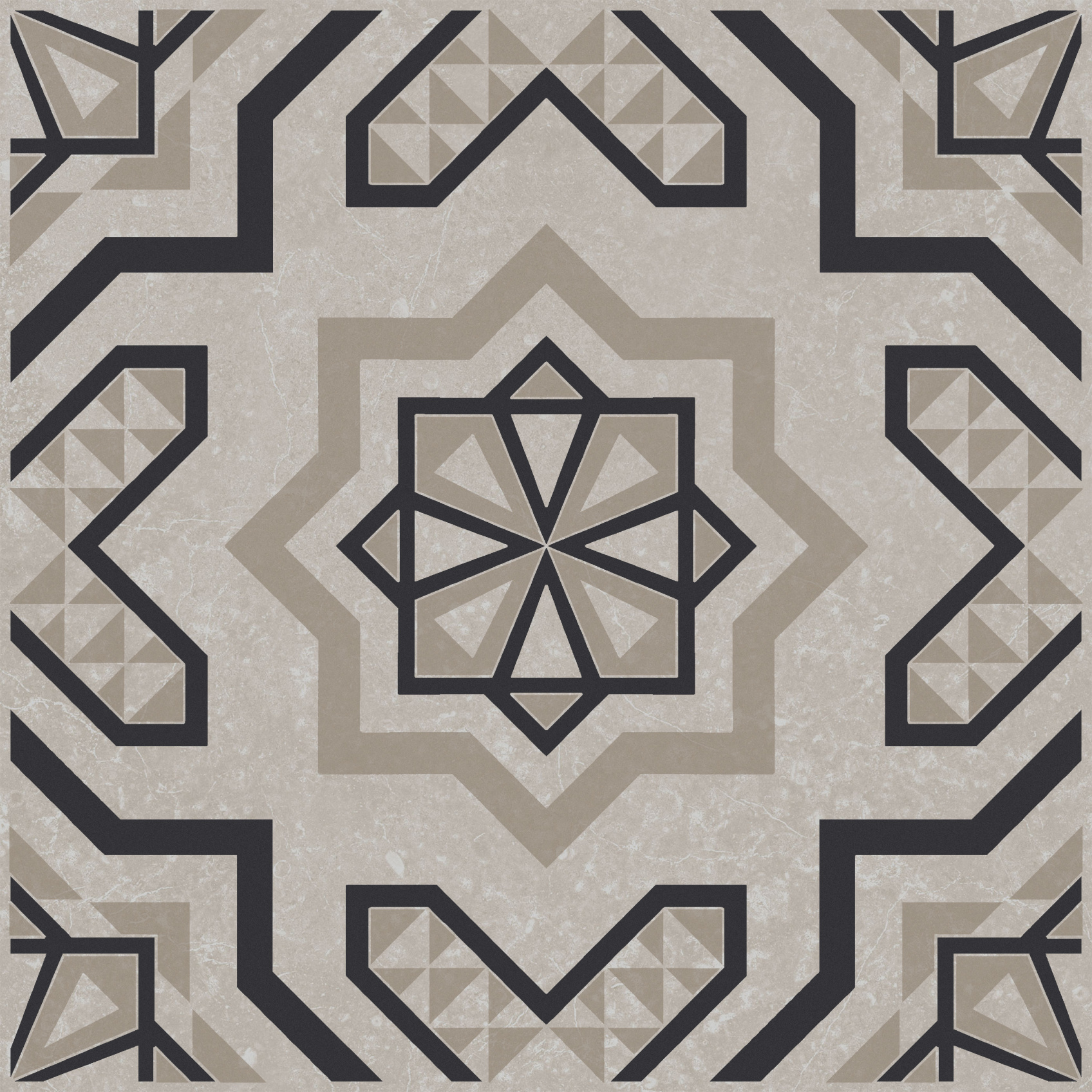 Керамический декор Kerama Marazzi Касабланка серый светлый матовый 20x20x0.8