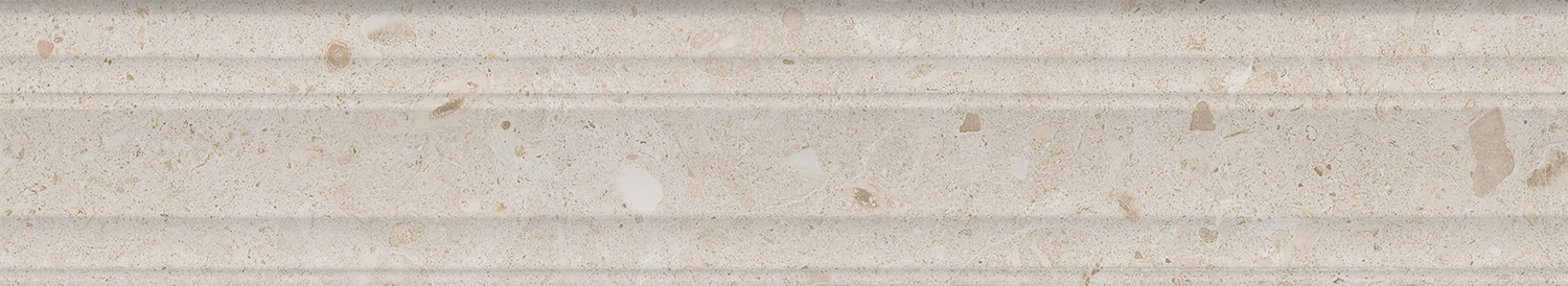 Керамический бордюр Kerama Marazzi Риккарди BLF011R бежевый матовый структура обрезной 40x7,3