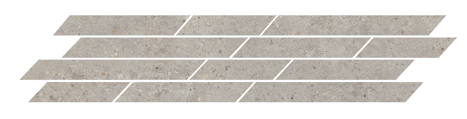 Керамический декор Kerama Marazzi Риккарди T036\SG6537 серый светлый матовый мозаичный 46,8x9,8
