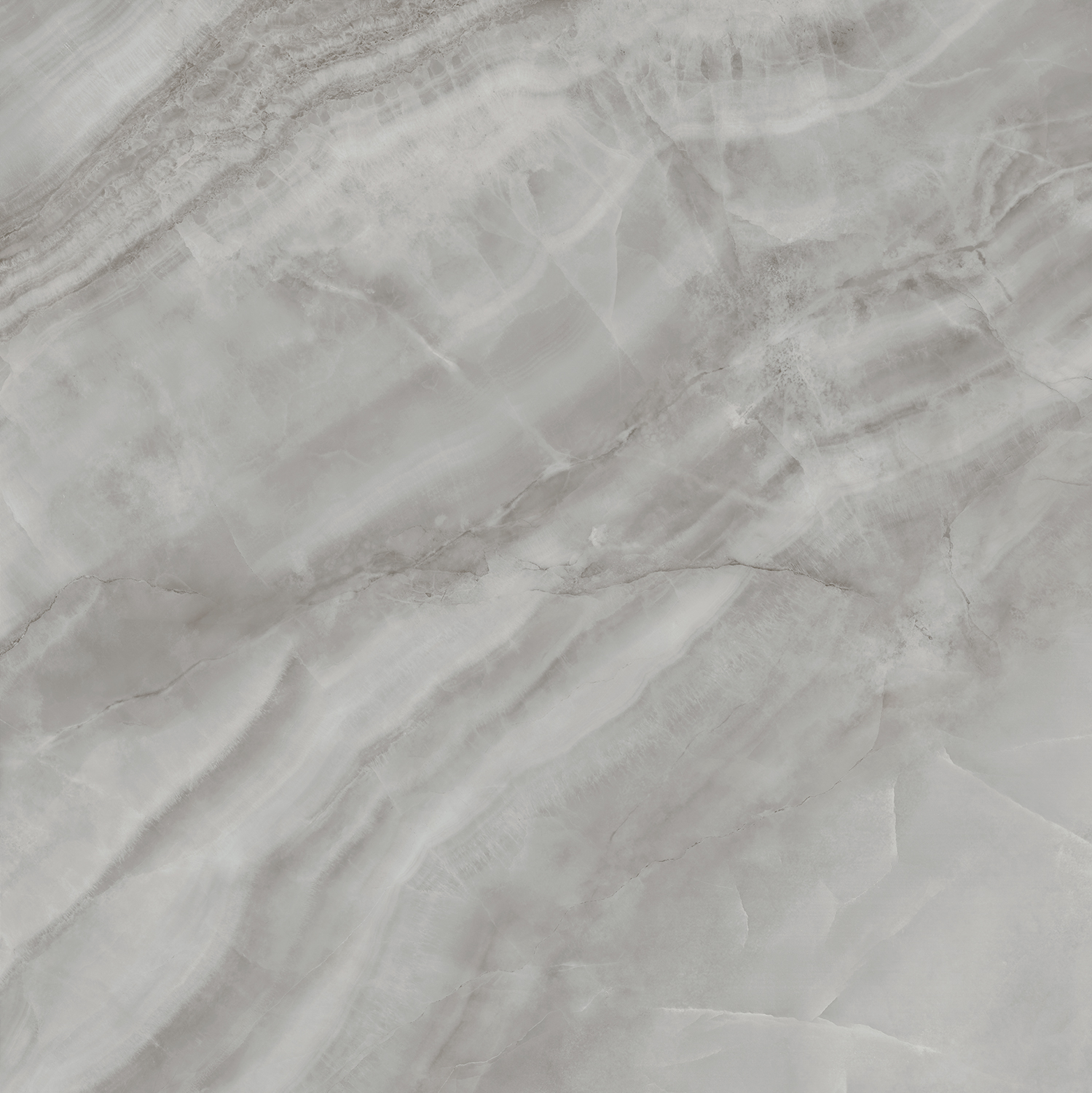 Керамический гранит Kerama Marazzi ОничеS G015822R серый светлый лаппатированный 119,5х119,5