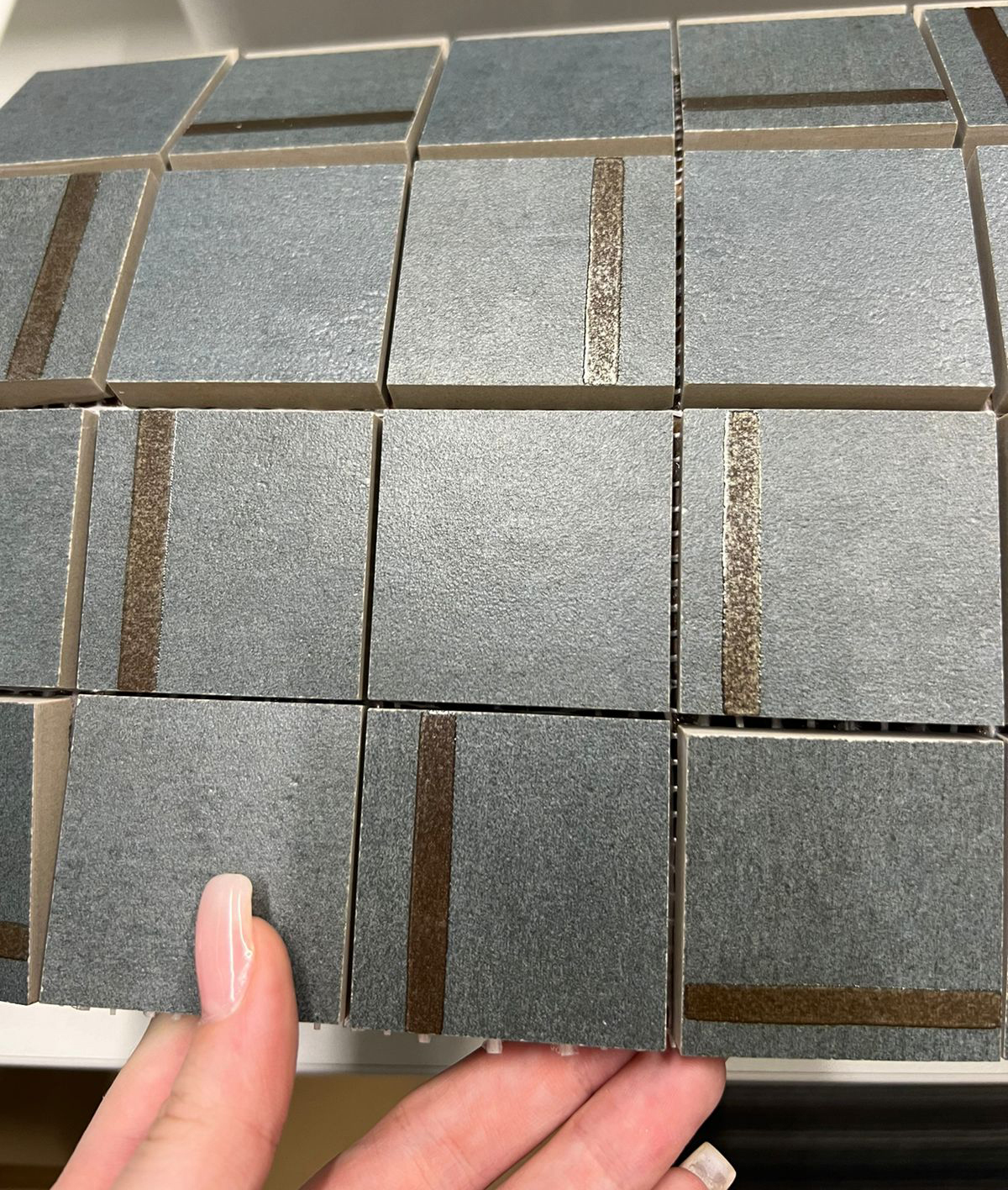 Керамический декор Kerama Marazzi SG640220\MM Гварди 2 мозаичный синий матовый обрезной 30х30