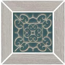 Керамический Декор ID151 Тровазо наборный серый светлый матовый 13х13