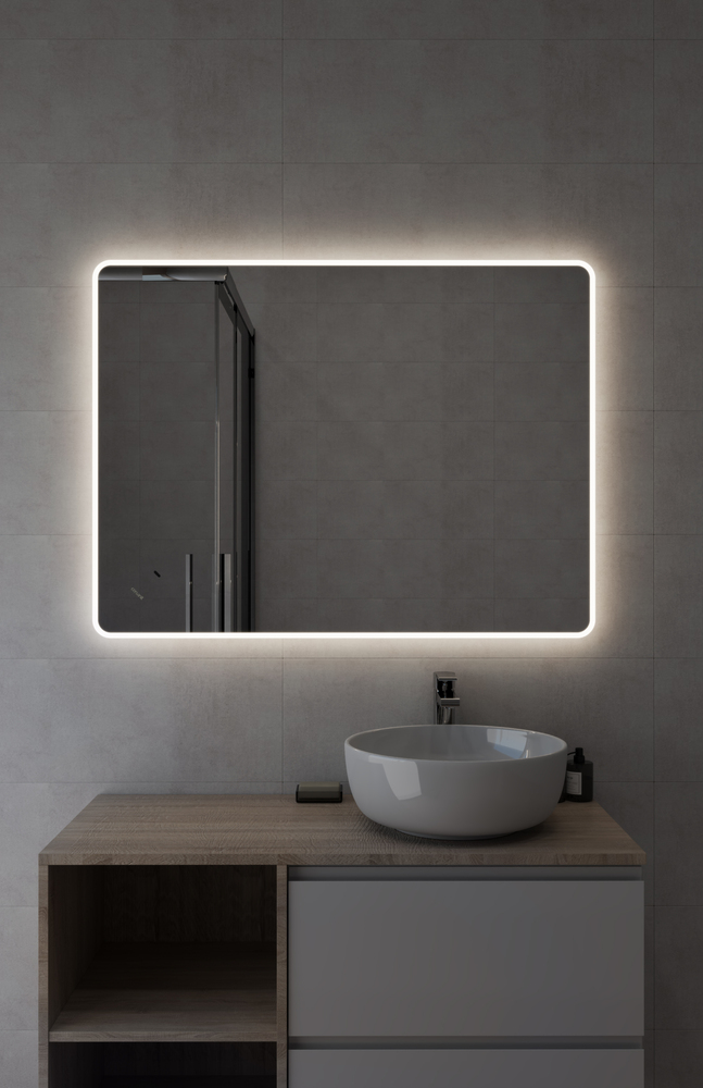 Зеркало ECLIPSE Fusion 75x100 с подсветкой прямоугольное