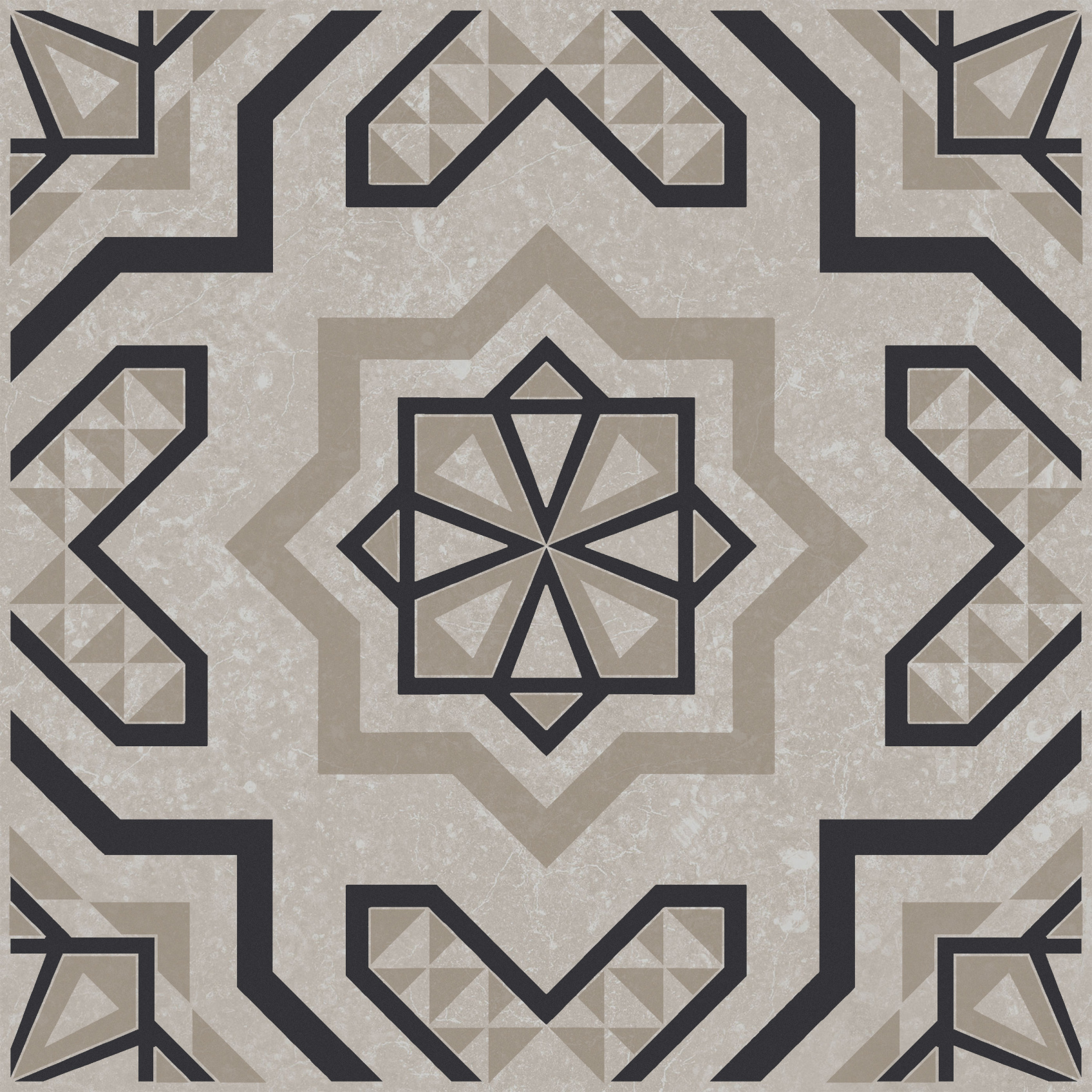 Керамический декор Kerama Marazzi Касабланка серый светлый матовый 20x20x0.8