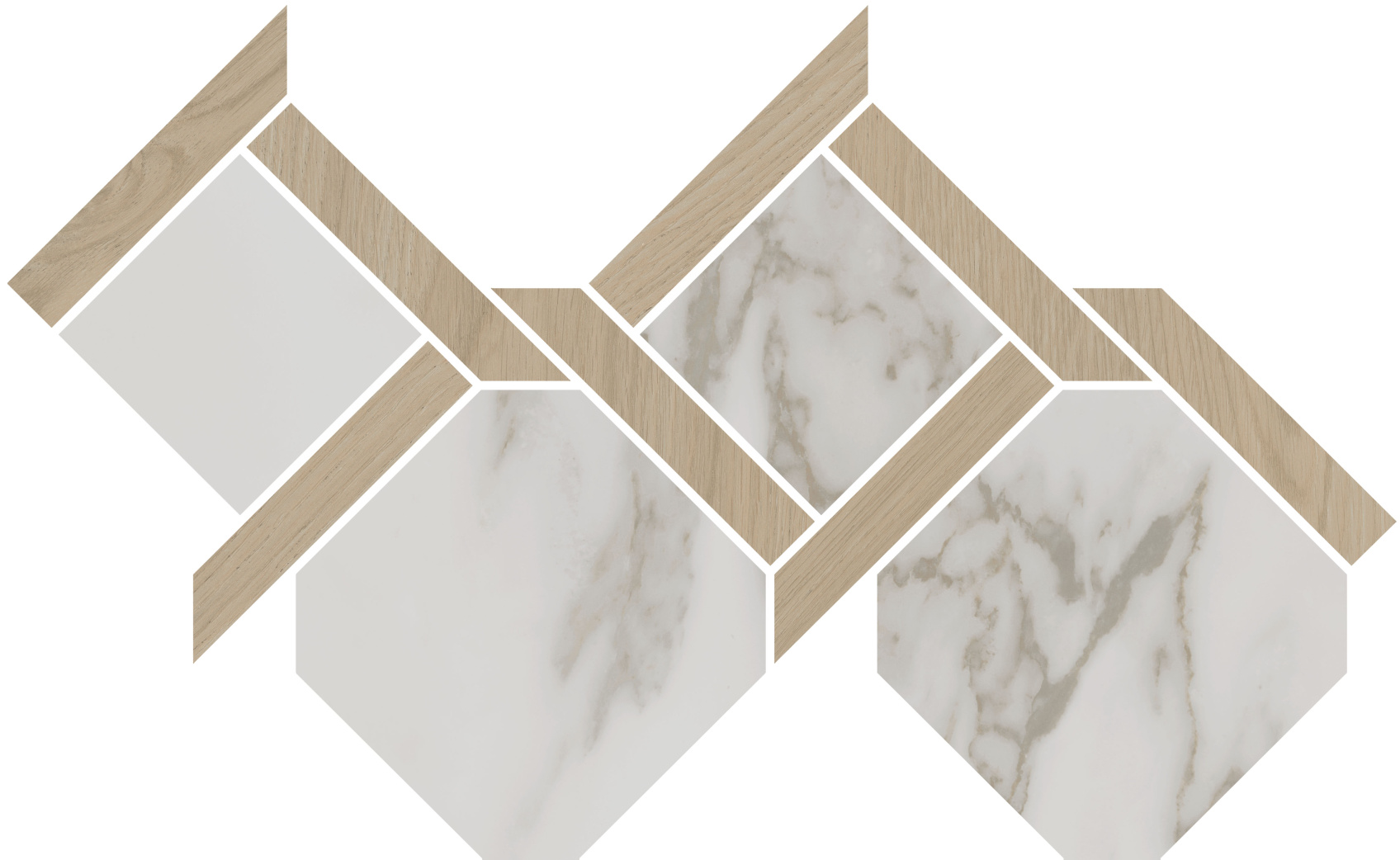 Керамический декор Kerama Marazzi Монте Тиберио ID169 наборный лаппатированный 48x29.5