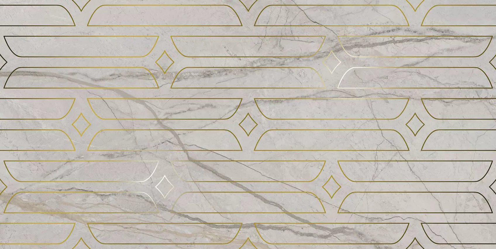 Керамический декор Kerama Marazzi Ифран серый светлый глянцевый обрезной 60x119,5x0,9