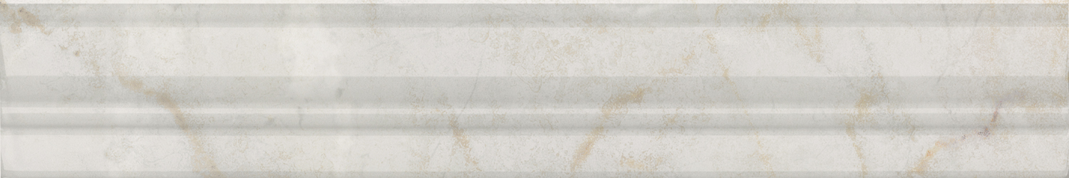 Керамический бордюр Kerama Marazzi Серенада BLC031R белый глянцевый обрезной 30x5 в Уфе — купить с доставкой | Nova