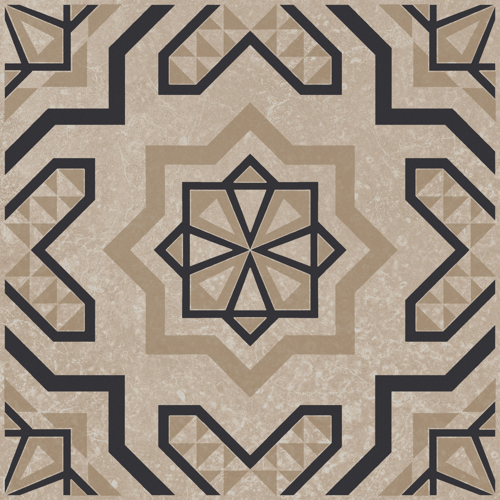 Керамический декор Kerama Marazzi Касабланка бежевый светлый матовый 20x20x0.8