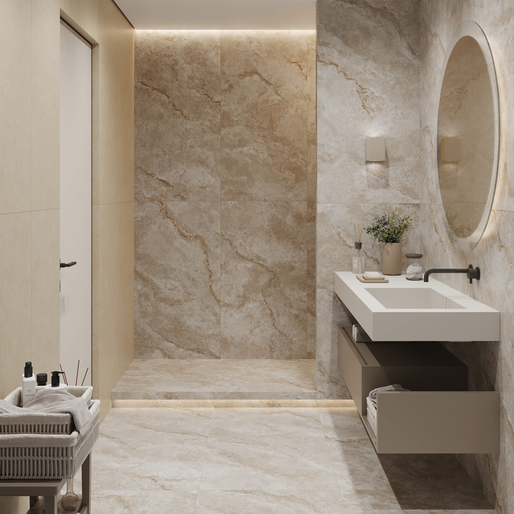 Керамический гранит Lasselsberger Ceramics Оттепель 6461-0414 60х60 песочный