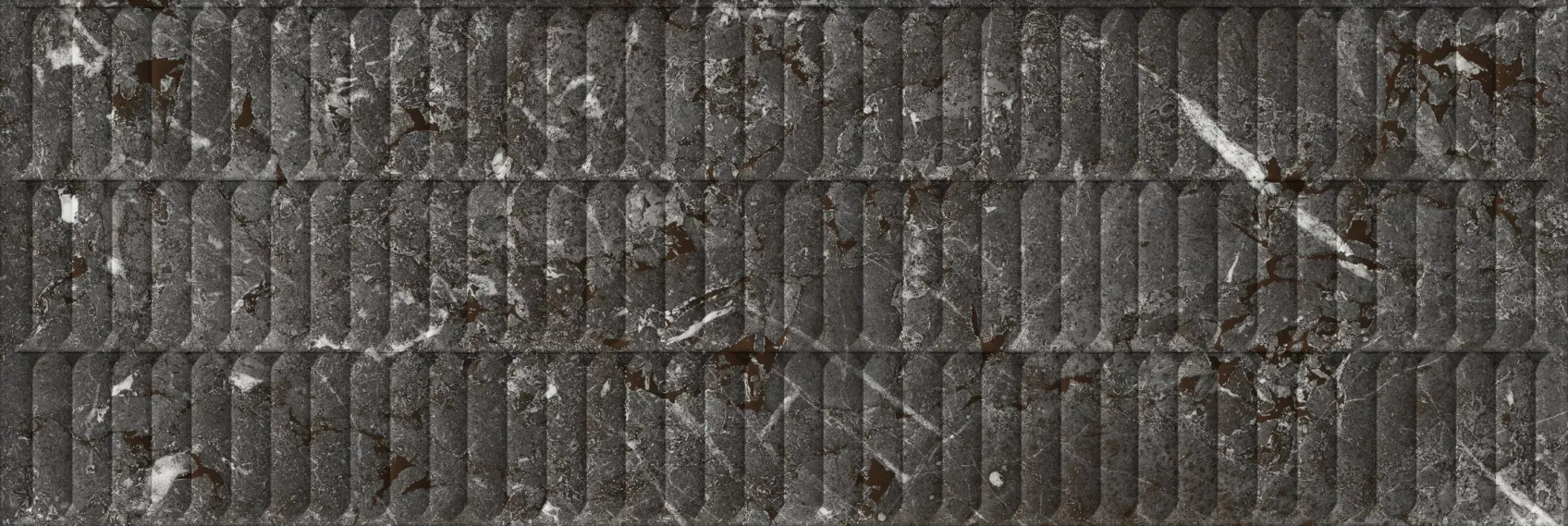 Керамическая плитка Kerama Marazzi Тубкаль черная глянцевая структура обрезная 30x89.5x1.05