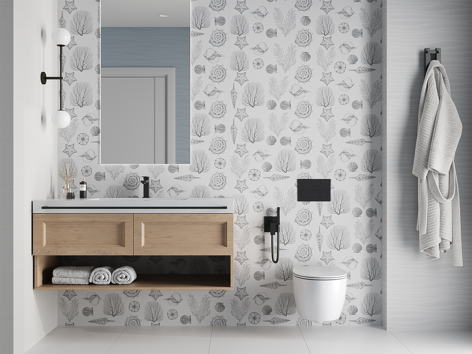 Керамическая плитка Gracia Сeramica Monocolor sugar white wall 02
