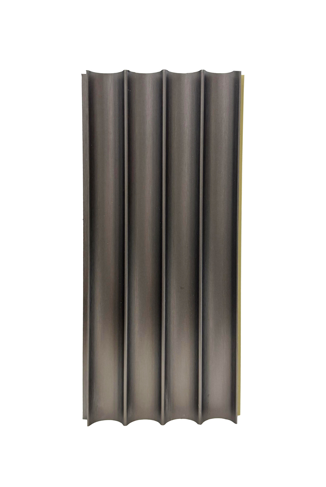 Бамбуковая панель Bonaparte рифленая Wave dark metal 2800*100*15 (1шт=0,28 кв.м.)