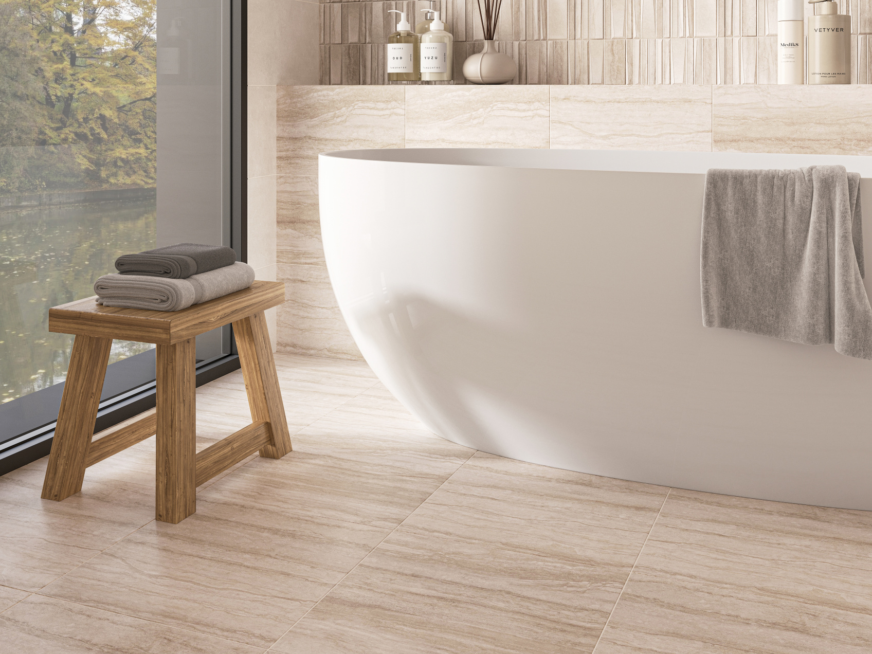 Керамический гранит Gracia ceramica Треви беж КГ 01