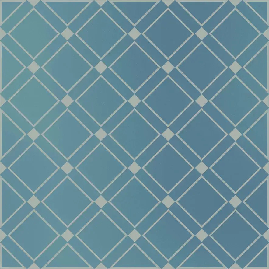 Керамический декор Kerama Marazzi Бахия 1 бирюзовый глянцевый 9,8x9,8x0,7