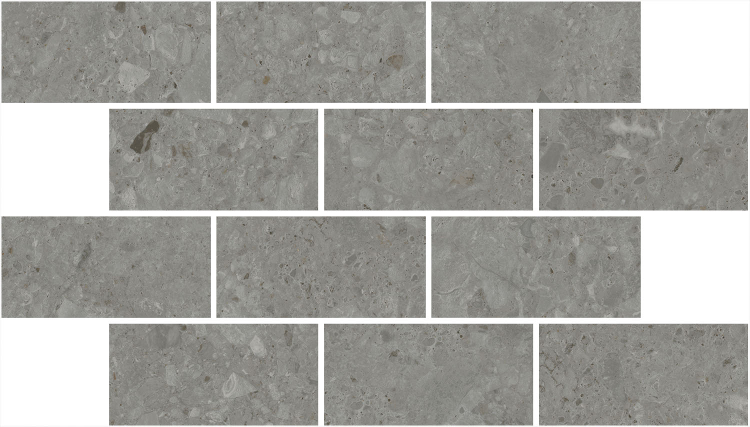 Керамическая мозаика Kerama Marazzi Чеппо ди Гре серая темная матовая обрезная 34,6x20 в Уфе — купить с доставкой | Nova