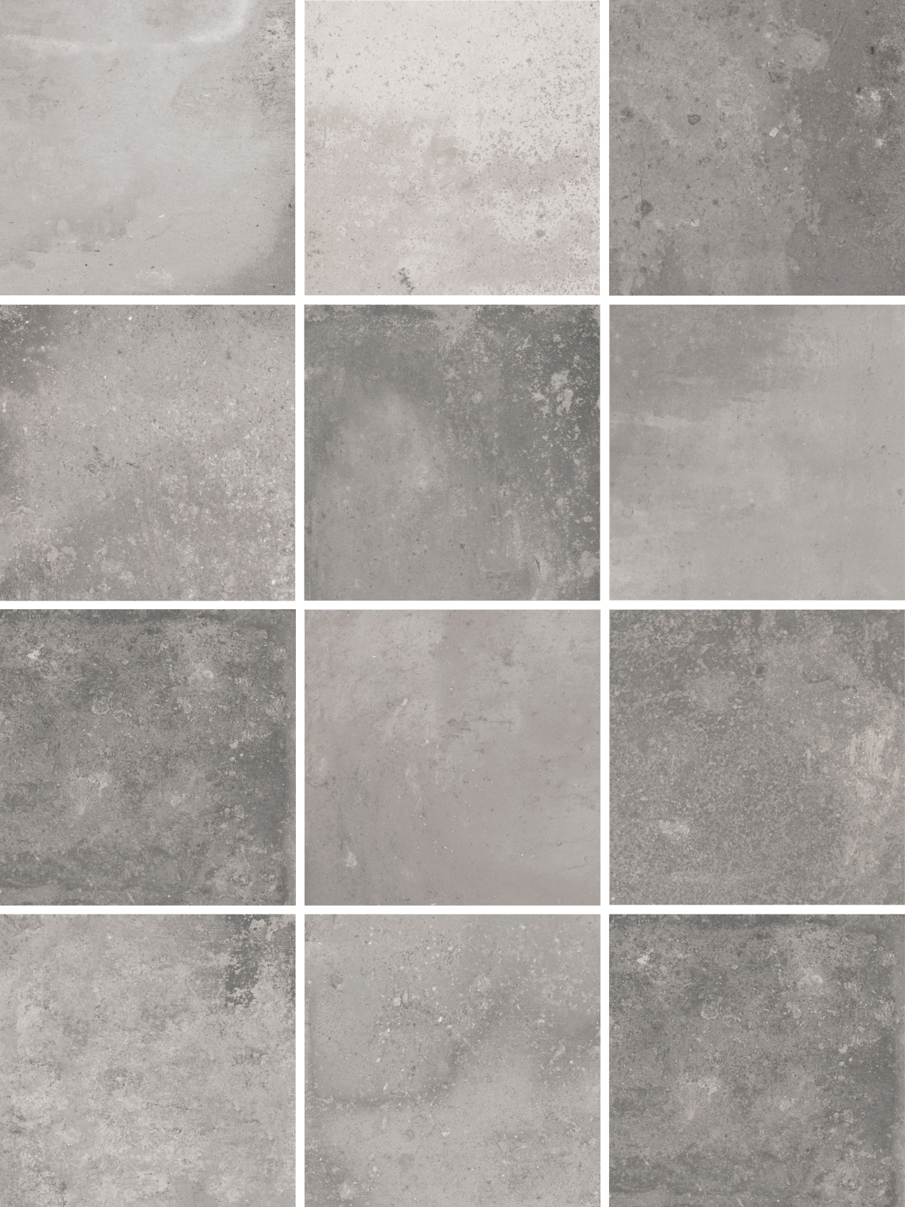 Керамический гранит Kerama Marazzi Спартель серый матовый 29.8х39.8 из 12 частей 9.8x9.8