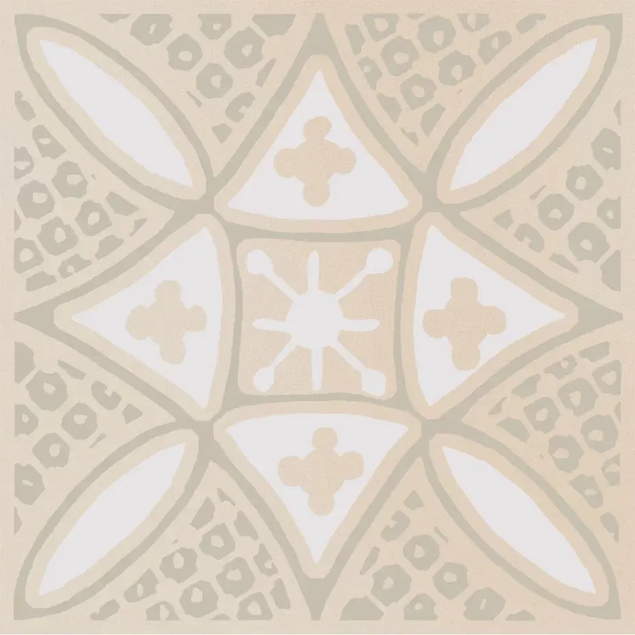 Керамический декор Kerama Marazzi Бахия 2 бежевый светлый глянцевый 9,8x9,8x0,7