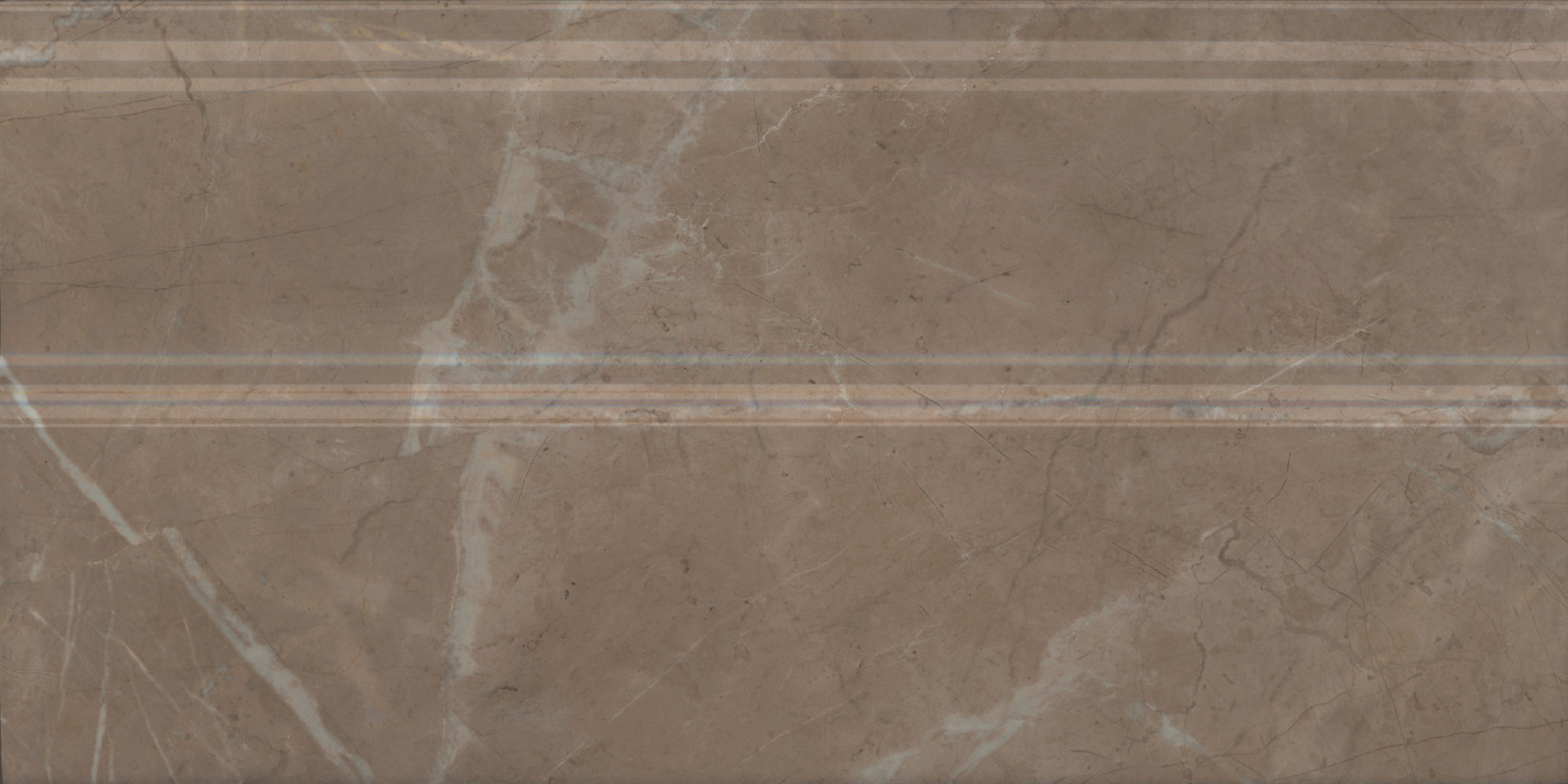 Керамический плинтус Kerama Marazzi Серенада FMA032R бежевый темный глянцевый обрезной 30x15 в Уфе — купить с доставкой | Nova