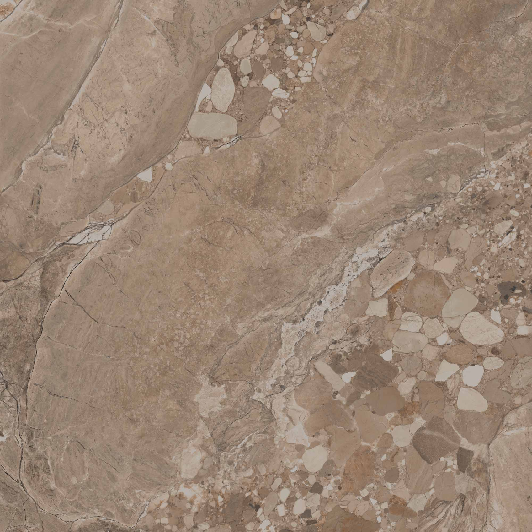 Керамический гранит Estima Oceanmist OM03 Brown неполированный 80x80