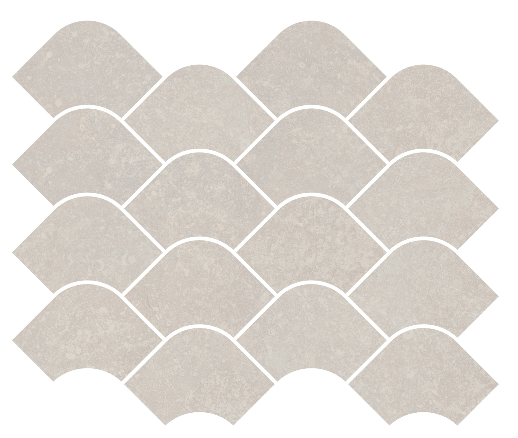 Керамический декор Kerama Marazzi Касабланка наборный серый светлый матовый обрезной 30x25x0.9