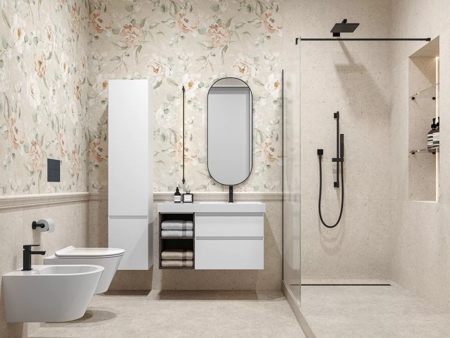 Керамическое панно Kerama Marazzi Риккарди AZ\A051\2X\14059R бежевый матовый обрезной 80x120