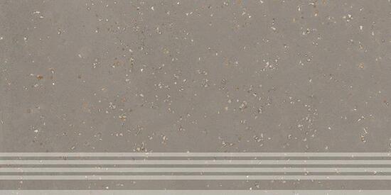 Керамическая ступень Kerama Marazzi Пунтум серый матовый обрезной 30x60x0,8