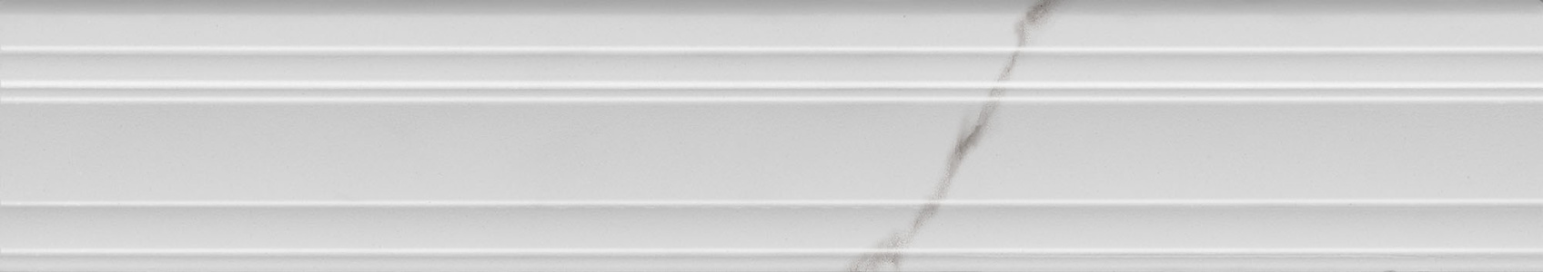 Керамический бордюр Kerama Marazzi BLF024R Монте Тиберио белый глянцевый обрезной 40х7,3