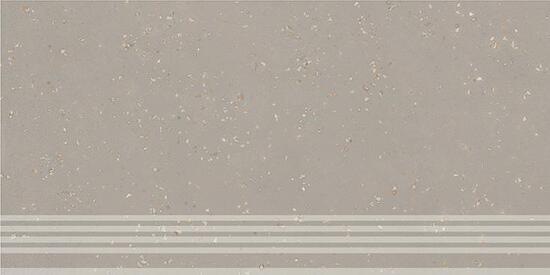 Керамическая ступень Kerama Marazzi Пунтум серый светлый матовый обрезной 30x60x0,8